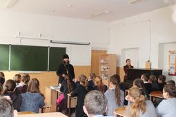 Встреча с учениками школы им. Б. С. Маркова